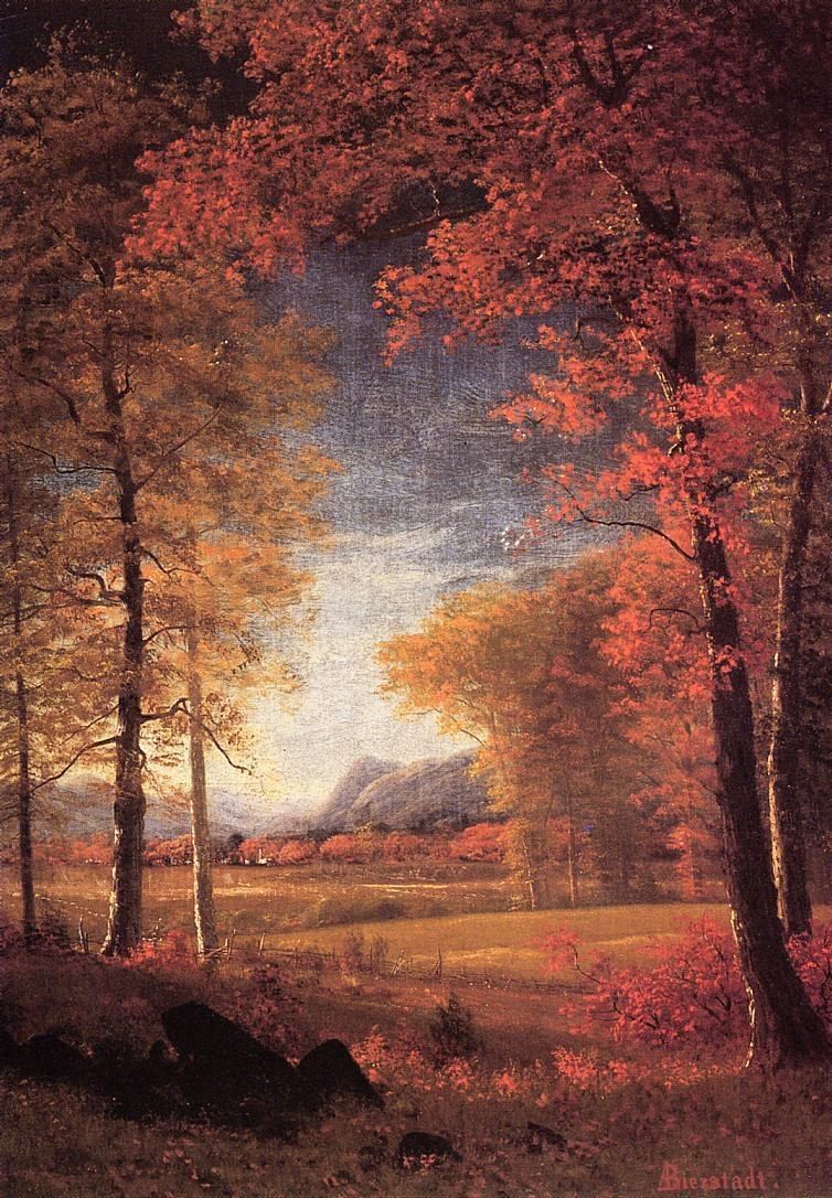 Albert Bierstadt Autumn in America Oneida County New York
